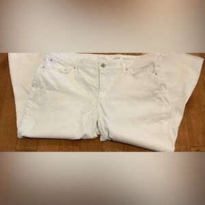 Lauren Conrad size 16 Skinny white Capri denim jeans